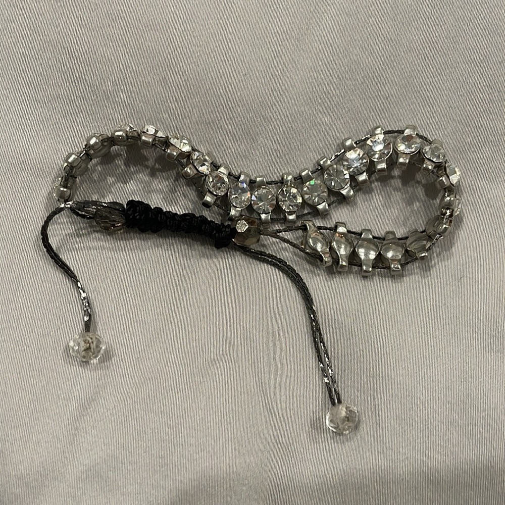 Cinch Bracelet With Silver Crystal Elements - image 3